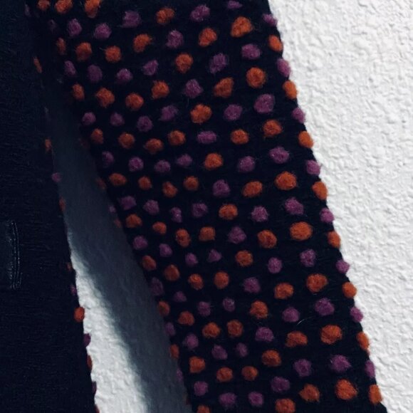 Michael Tyler Polka Dot Jacket Coat Pullover Long Sleeves Blackberry/pink- L - Picture 5 of 8